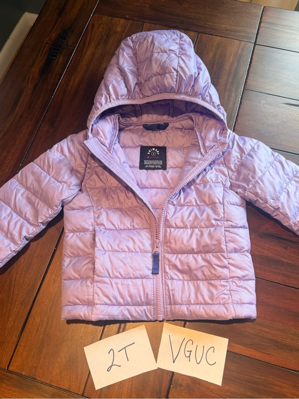 Primary Puffer Jacket Lilac